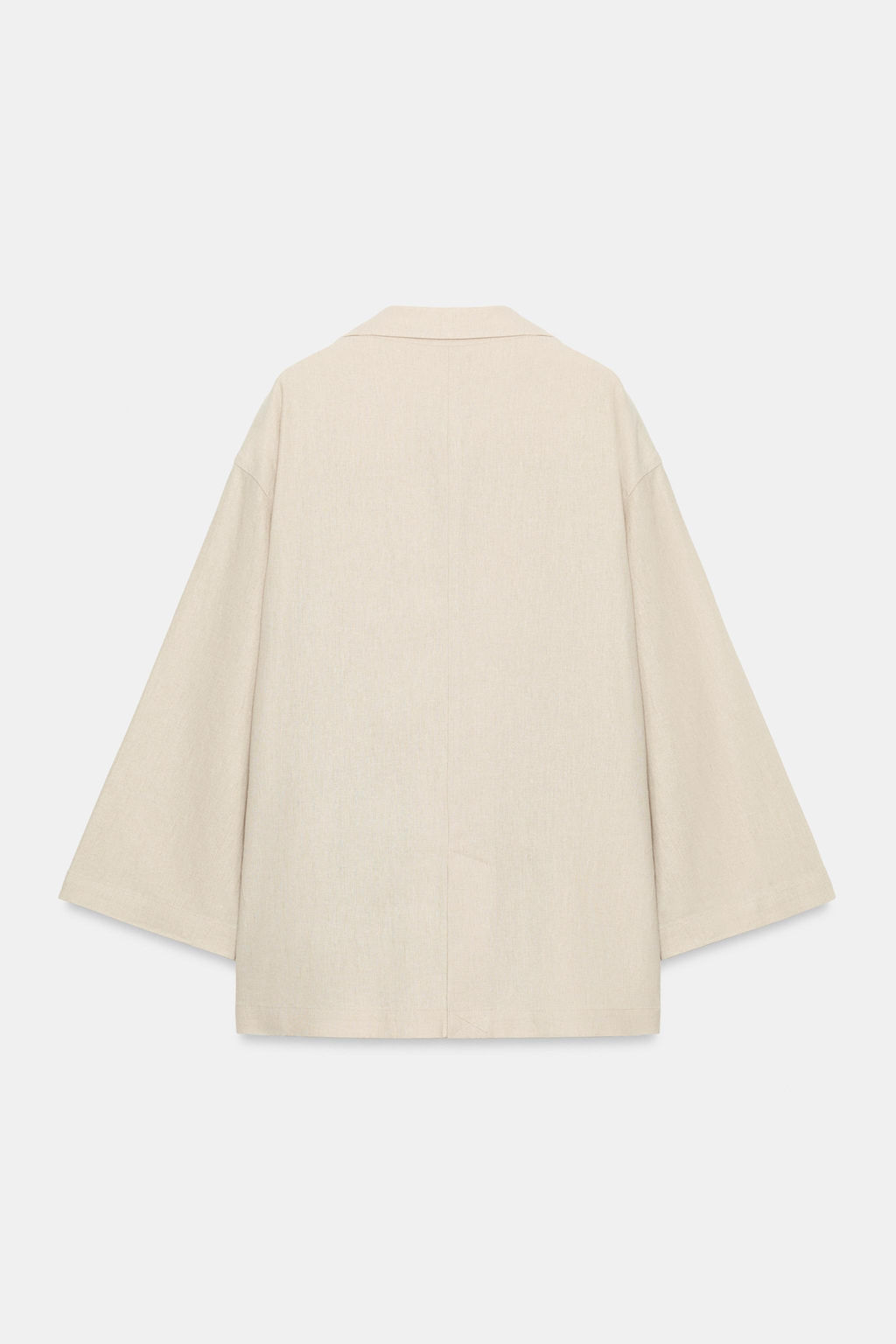 BLAZER CRUZADA CON LINO / Beige claro - Zara фото 9