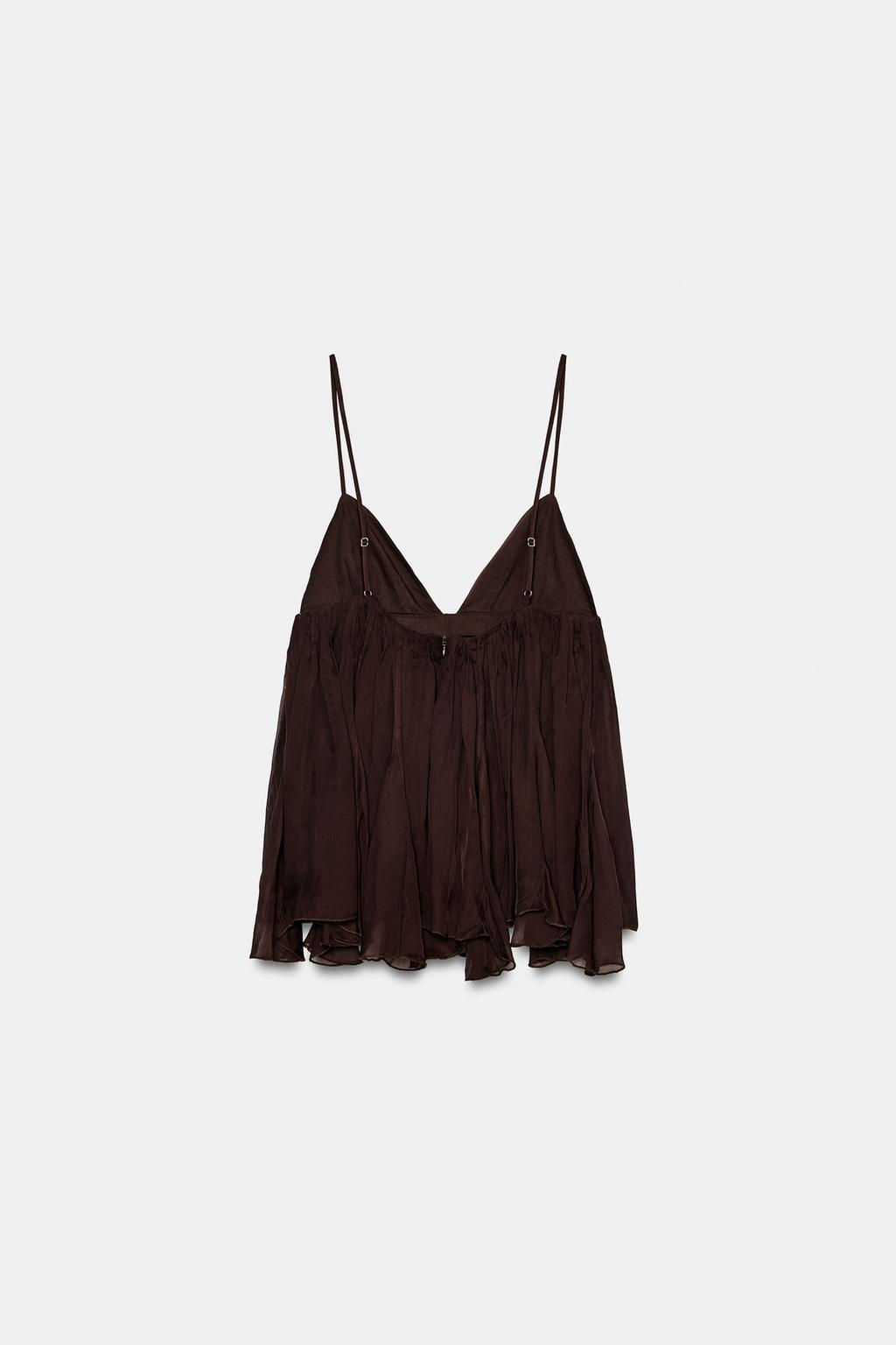 FLOWING STRAPPY TOP - Zara фото 6
