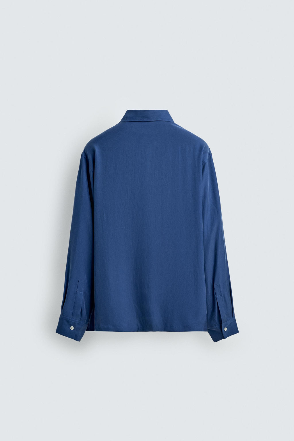 CAMISA RELAXED FIT FLUIDA / Azul?n - Zara фото 8