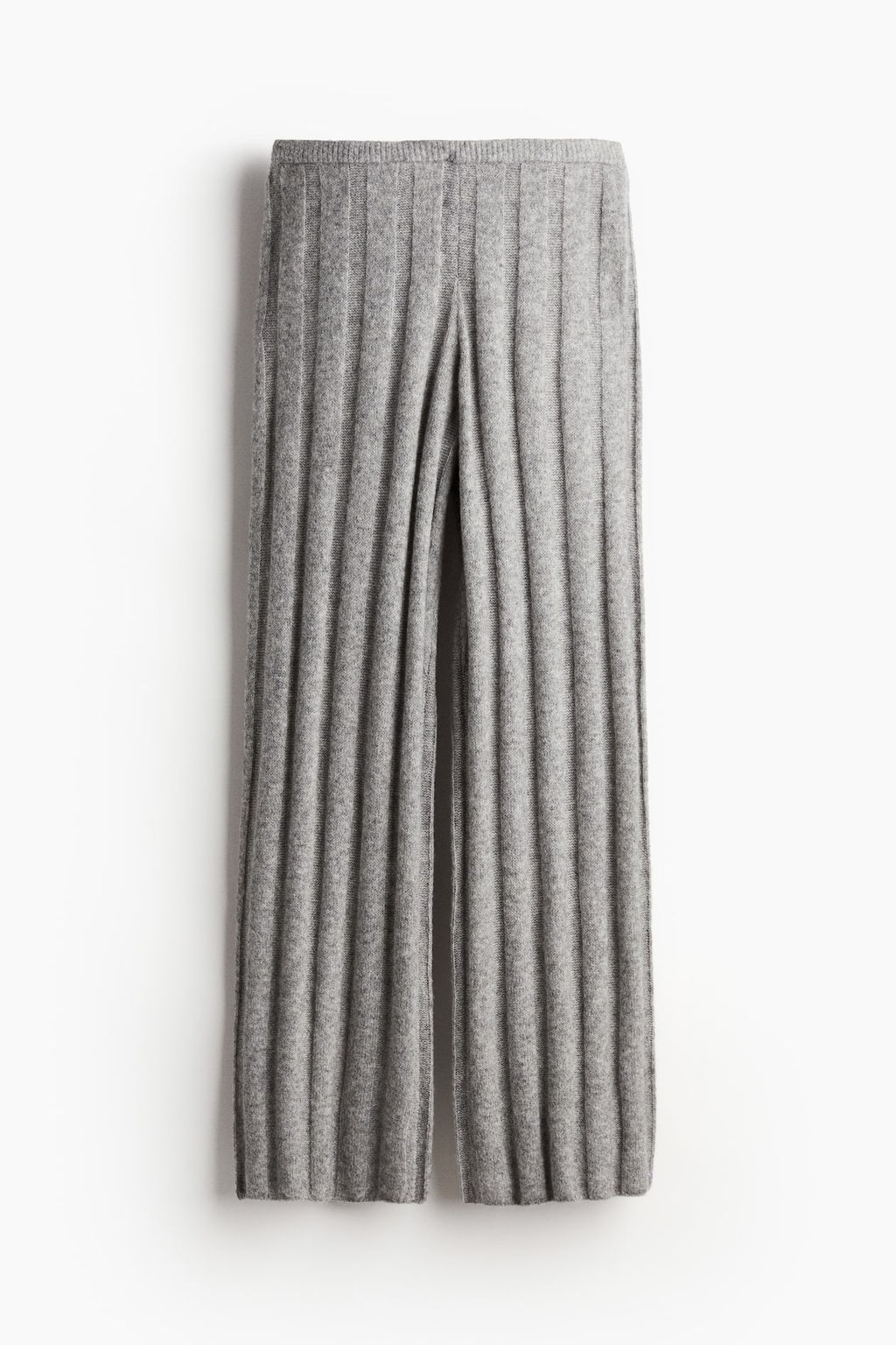 Pantalon en punto de canale de mezcla de lana - H&m фото 4