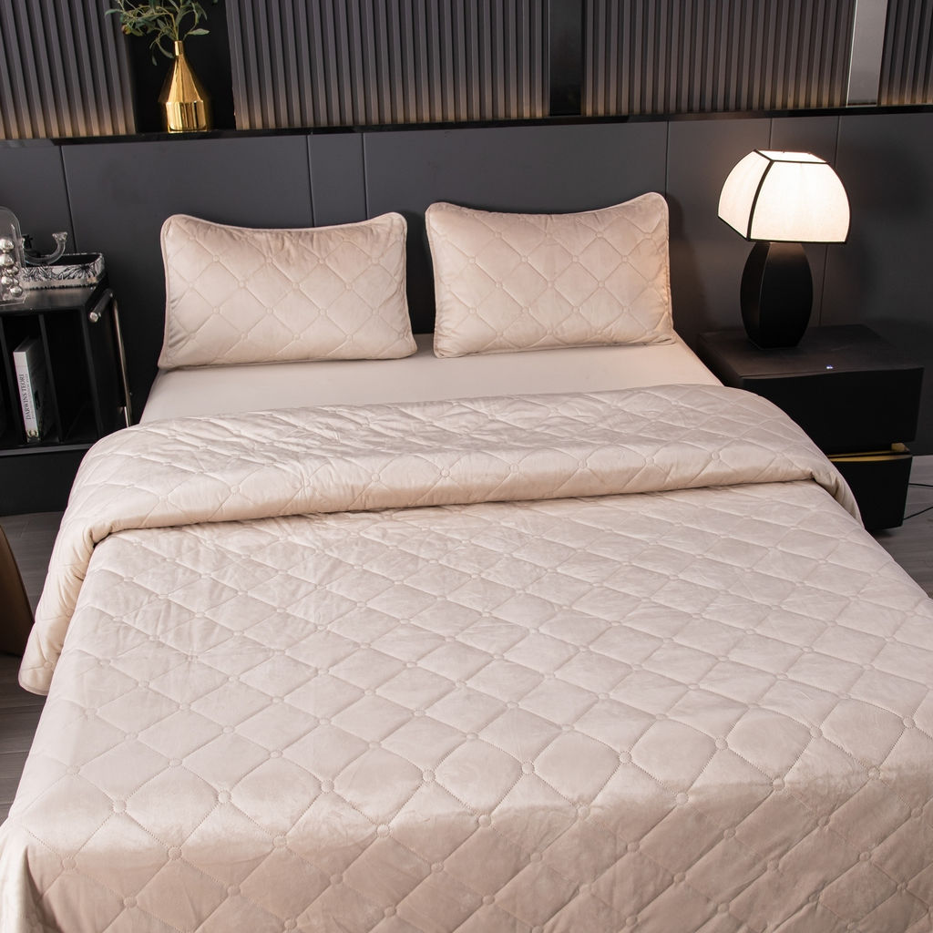 Велюровое покрывало ромб OVF037 240*260