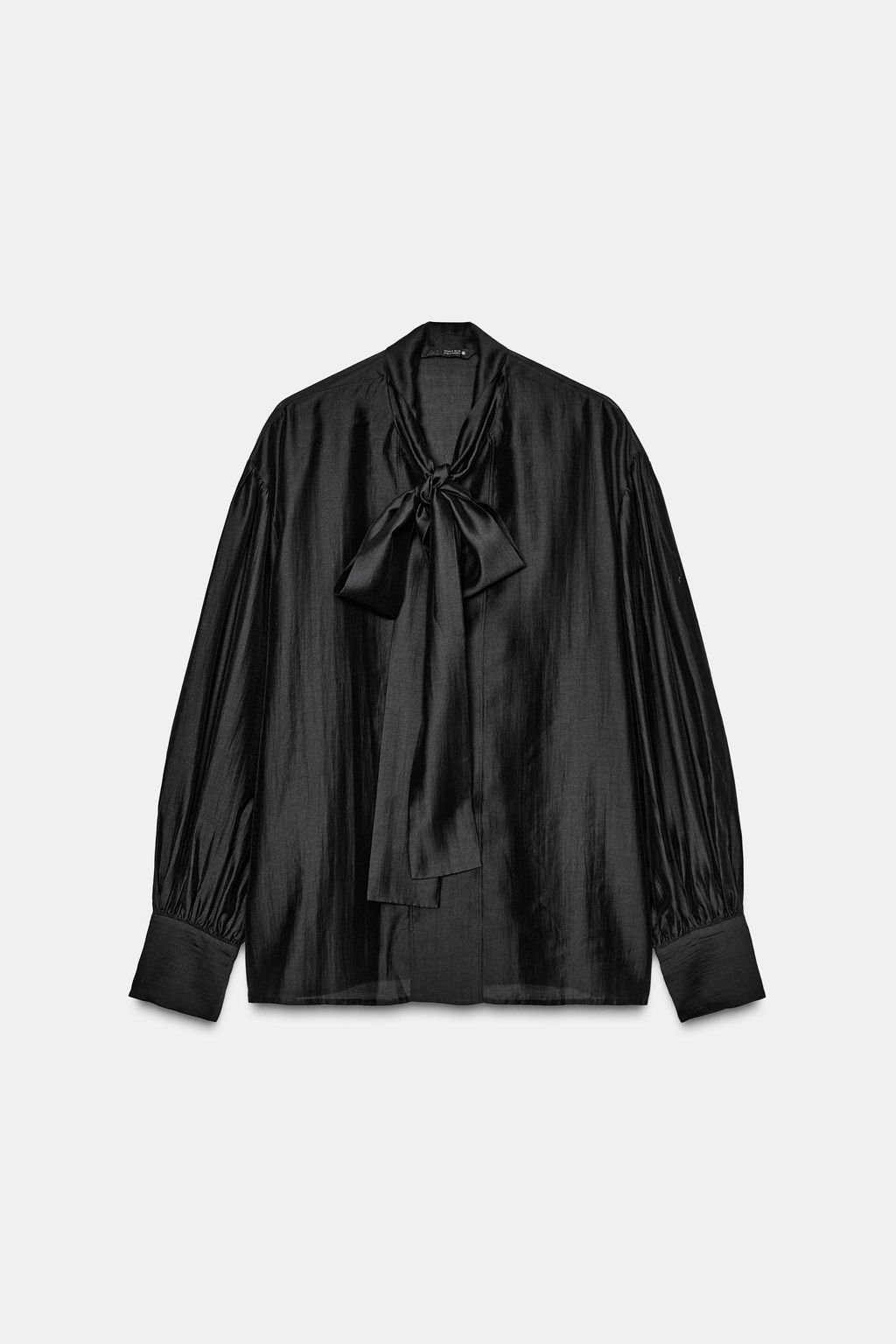 ZW COLLECTION FLOWING SHIRT WITH TIES - Zara фото 9