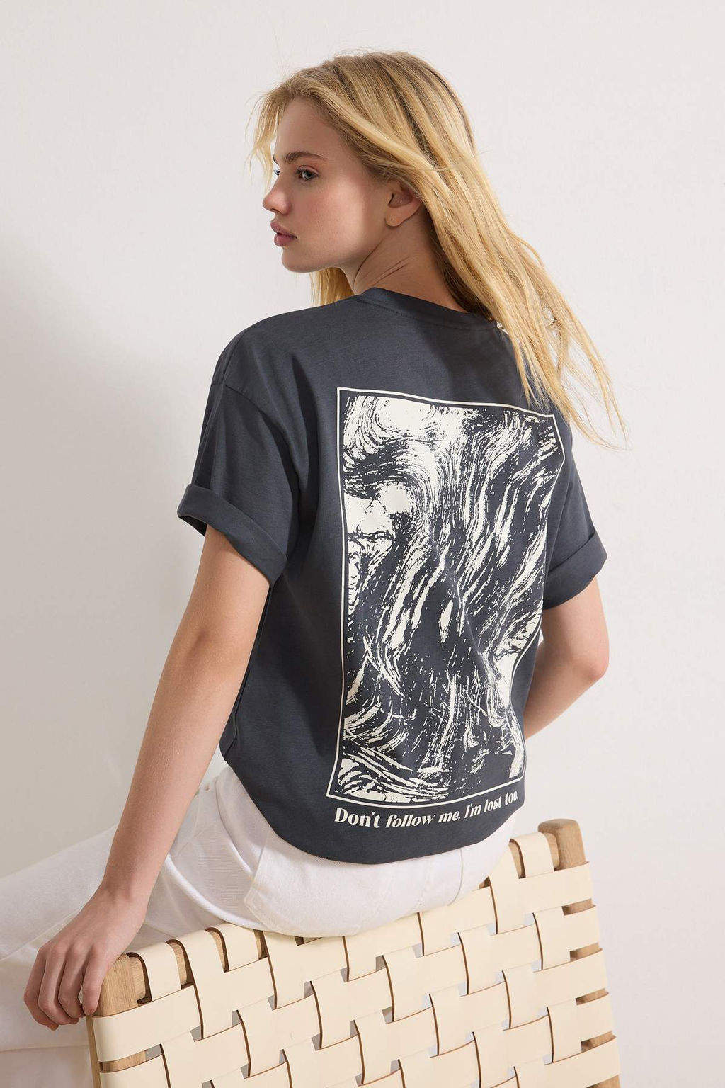 Antrasit Orme T-Shirt TWOSS24TS00234