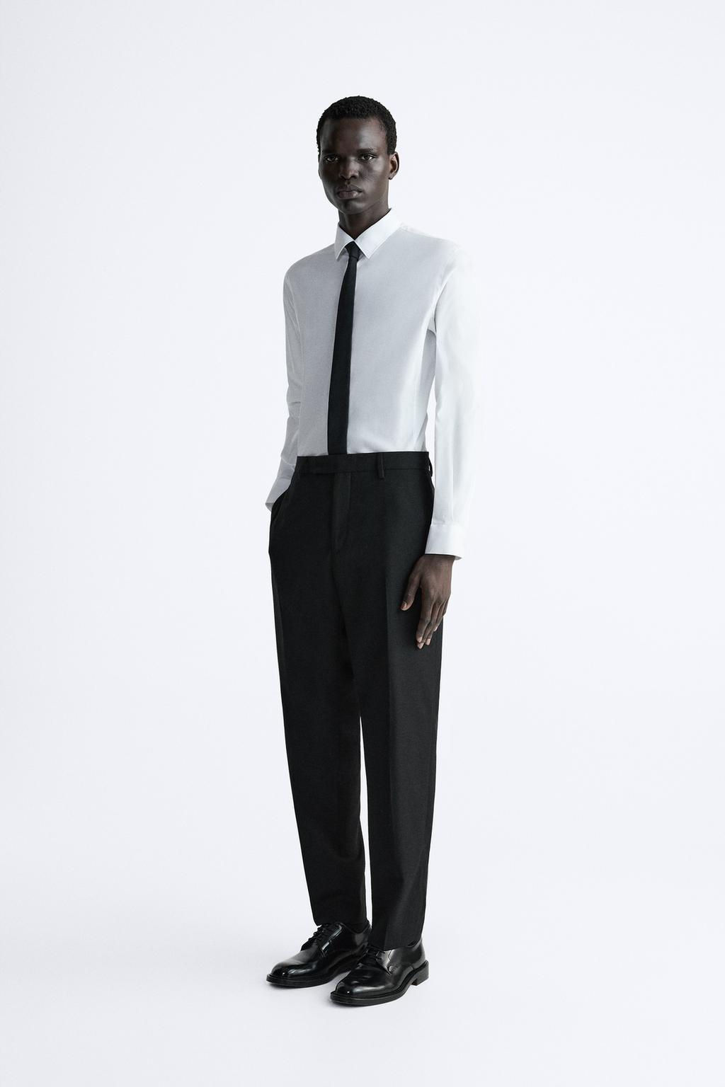 STRETCHY POPLIN SHIRT - Zara фото 14