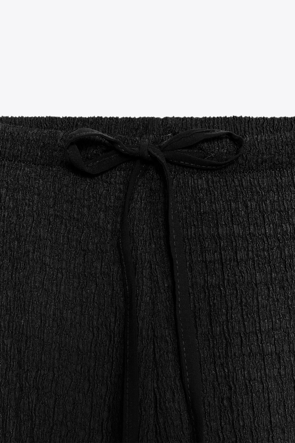 TEXTURED STRAIGHT-FIT TROUSERS - Zara фото 7