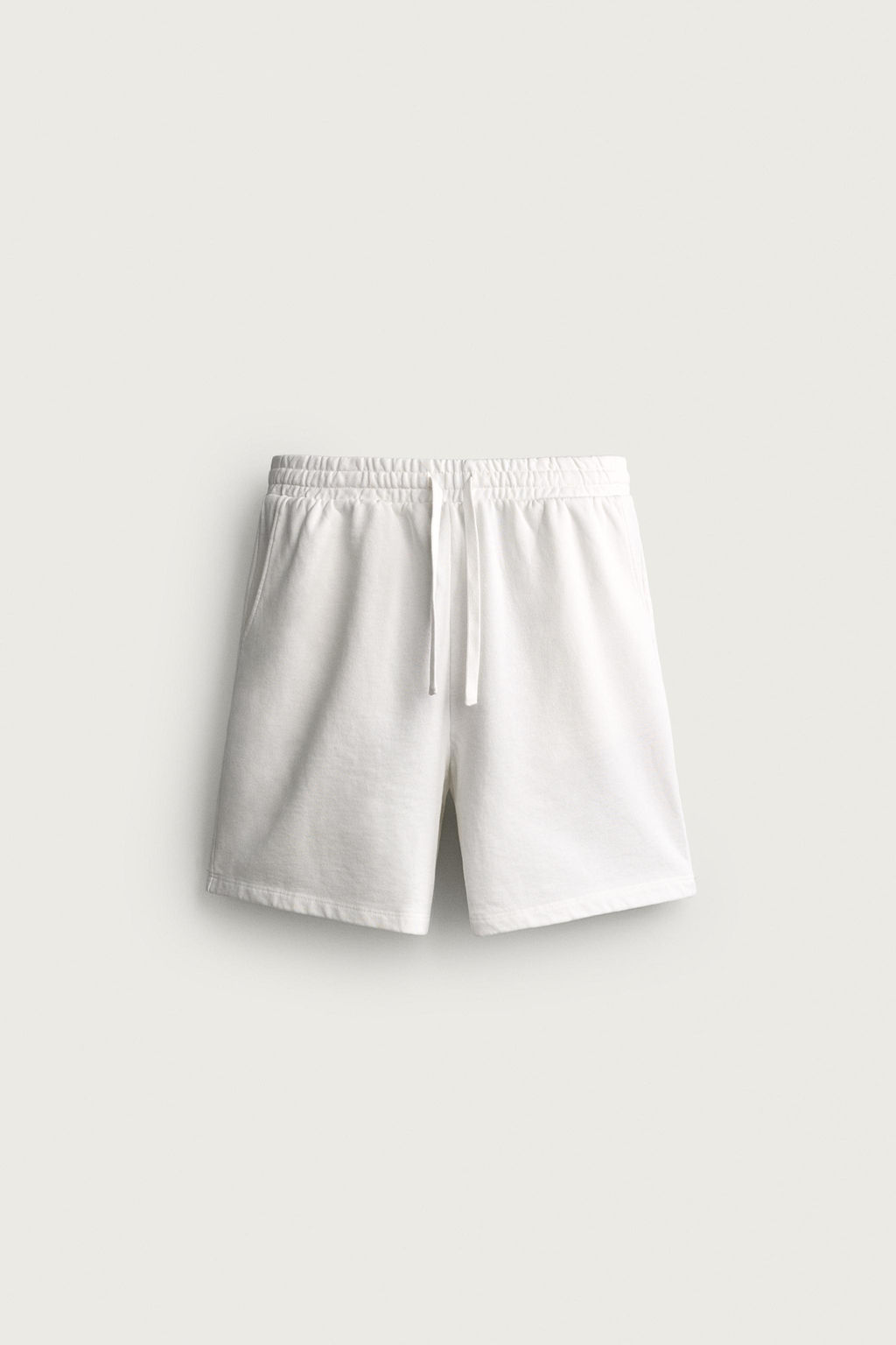 BERMUDA JOGGER B?SICA LAVADA / Blanco - Zara фото 10