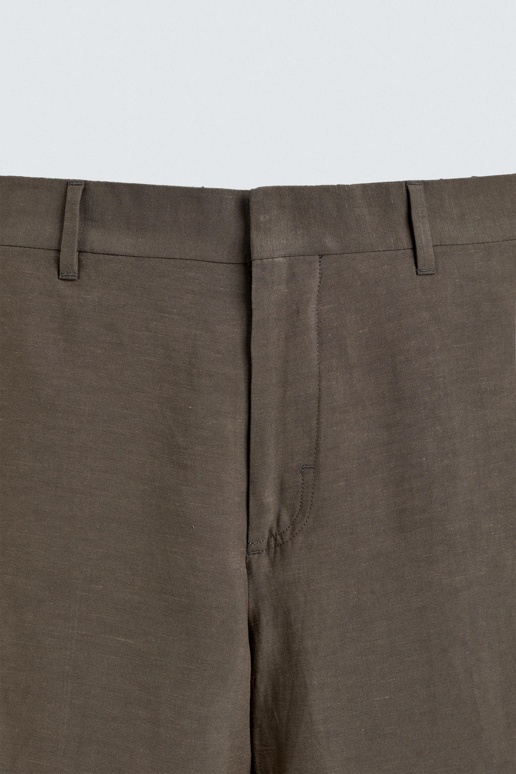 PANTAL?N REGULAR FIT TRAJE 100% LINO / Aceite - Zara фото 9