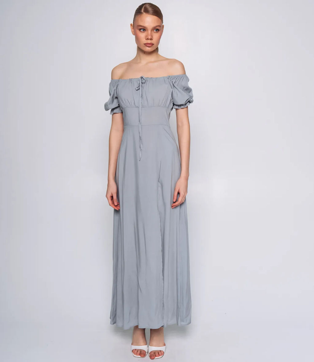 Платье #ОКТ035002, ментоловый