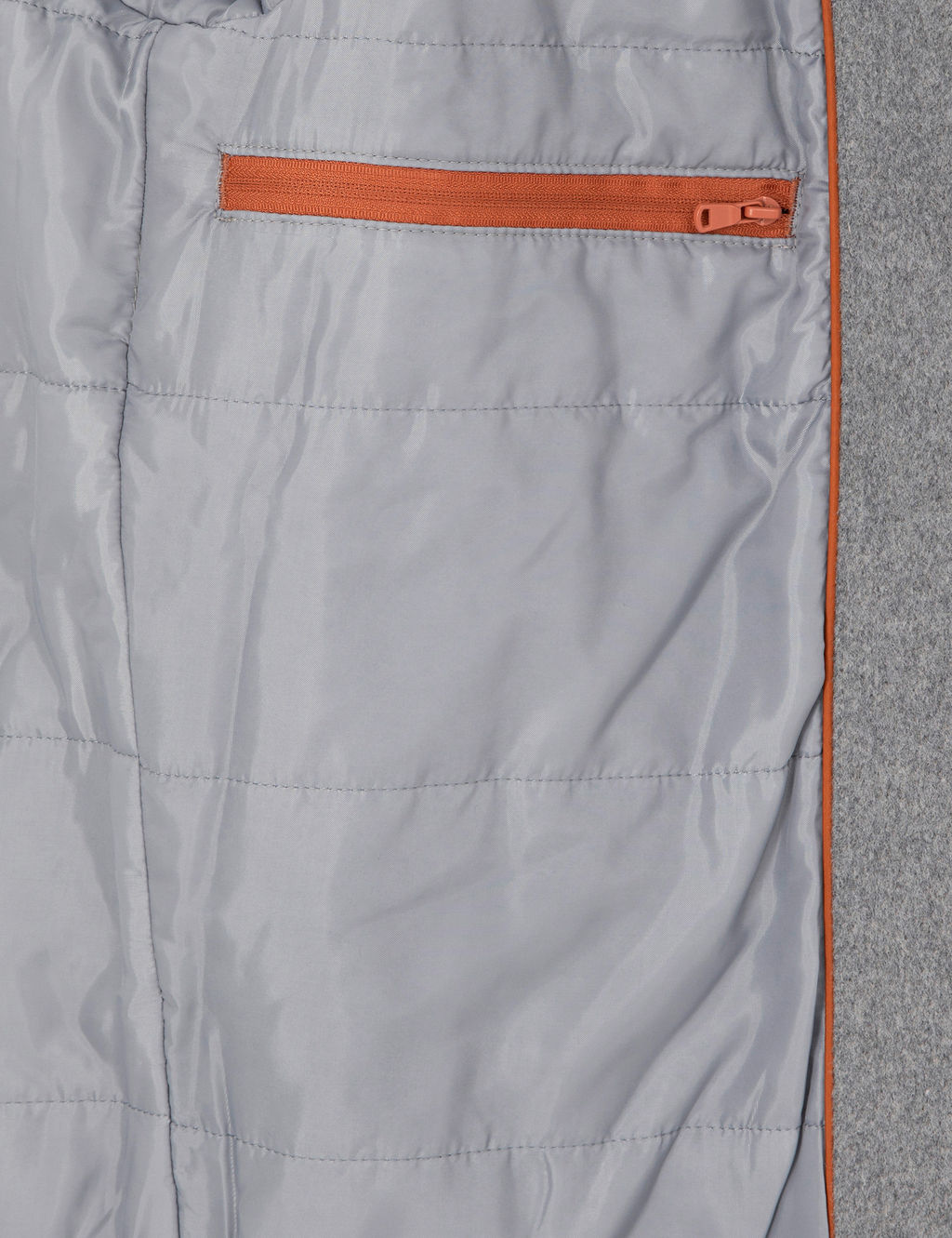 Gri Y_n Kar___ml_ Regular Fit Ka_e Mont