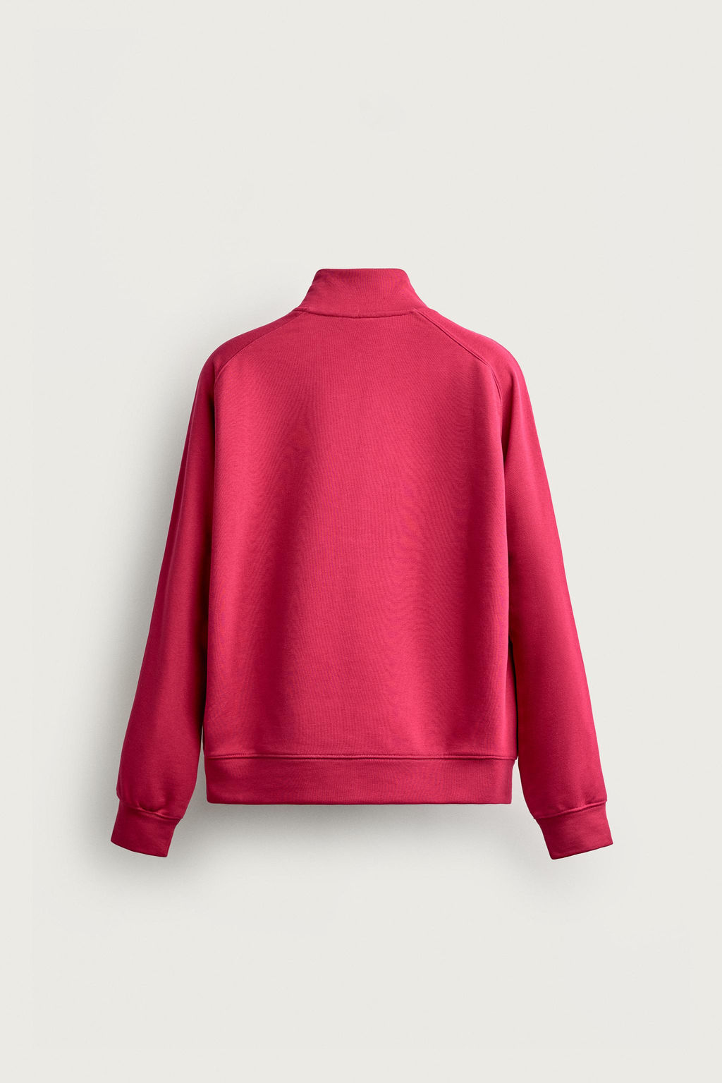 SUDADERA RELAXED FIT CREMALLERA / Fucsia - Zara фото 9