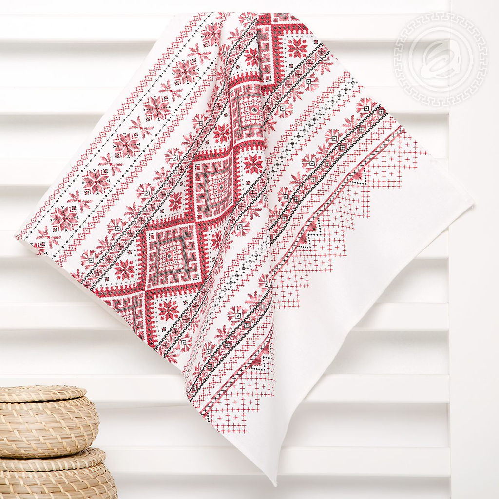 Полотенце кухонное из рогожки Каравай 50х70/1 шт. - 50*70 Полотенца из рогожки - Арт дизайн фото 3