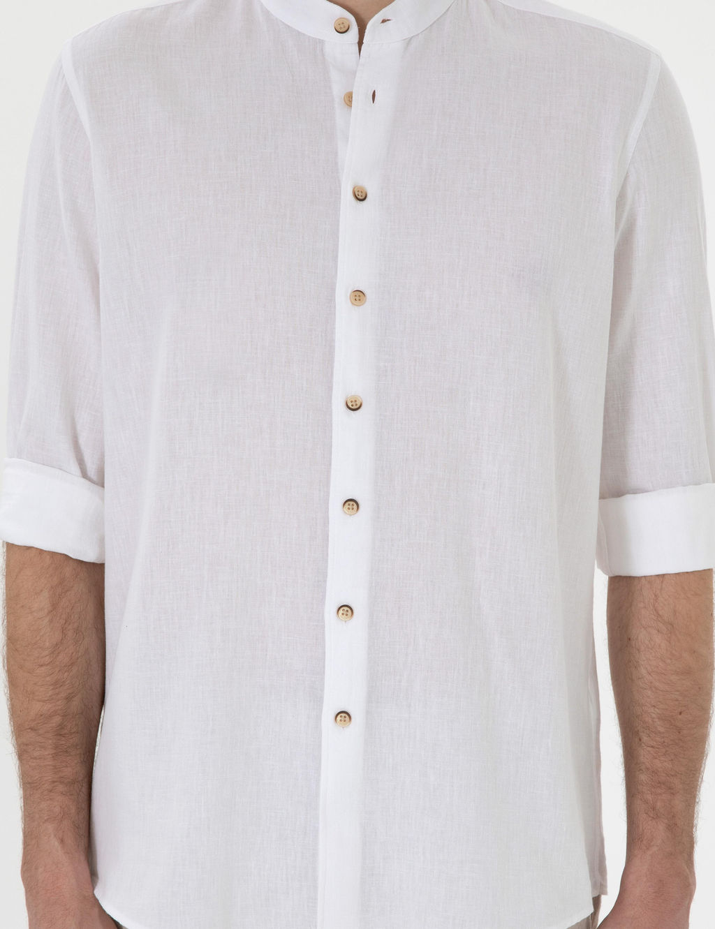 Beyaz Regular Fit Uzun Kollu G_mlek - Pierre cardin фото 6