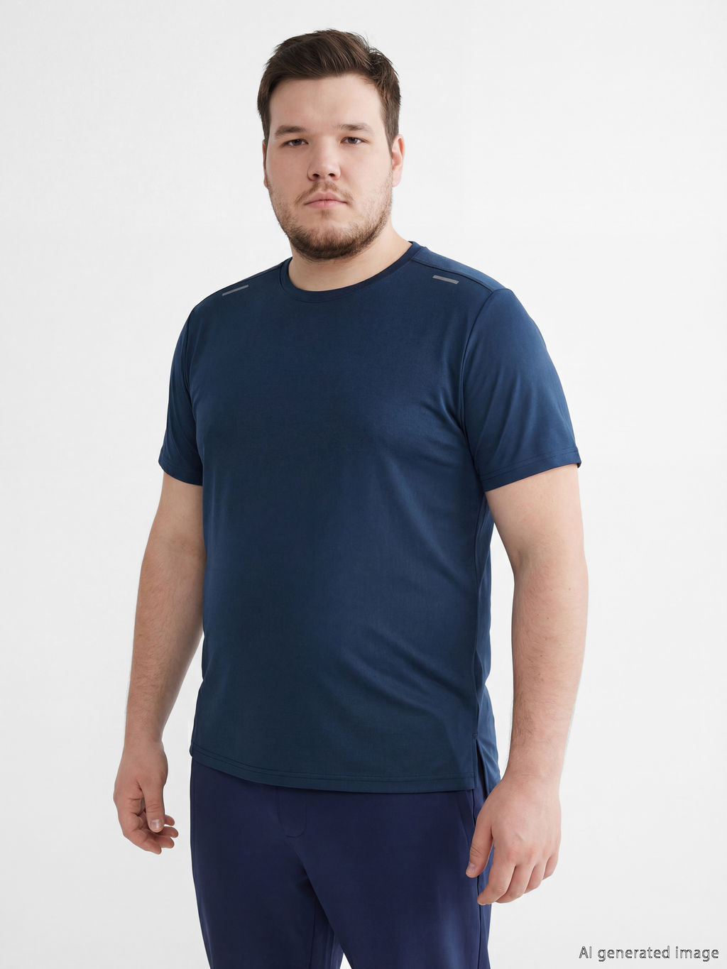 Bisiklet Yaka Erkek Spor Ti??rt