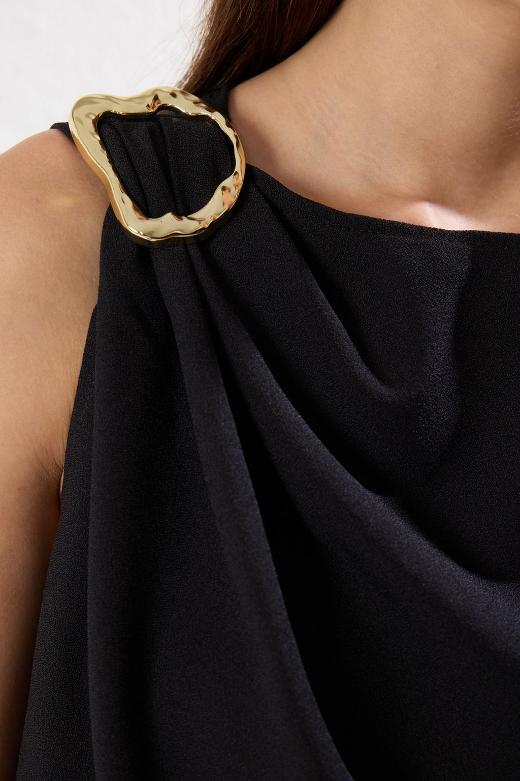 Trendyolmilla Siyah Aksesuar Detayl? Dokuma Bluz TPRSS25BZ00003  фото 4