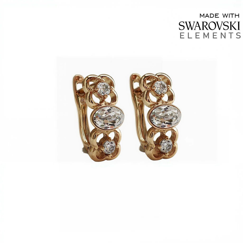 Серьги с кристаллами Swarovski