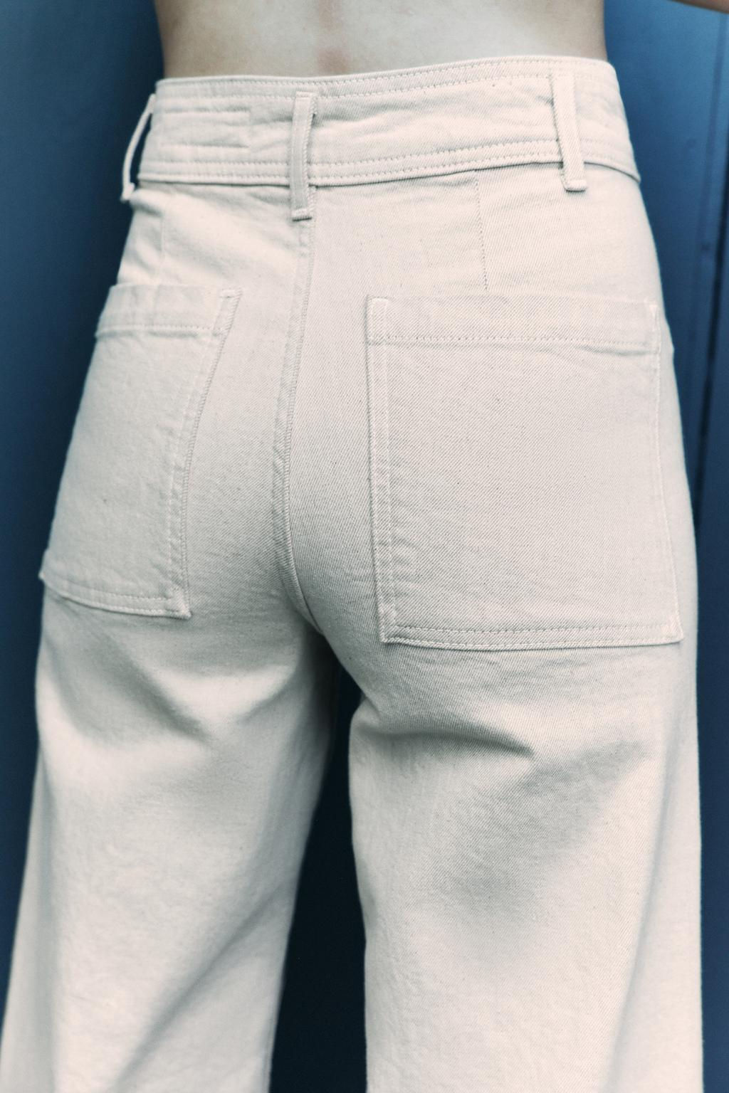 ZW COLLECTION HIGH-WAIST WIDE-LEG JEANS - Zara фото 28