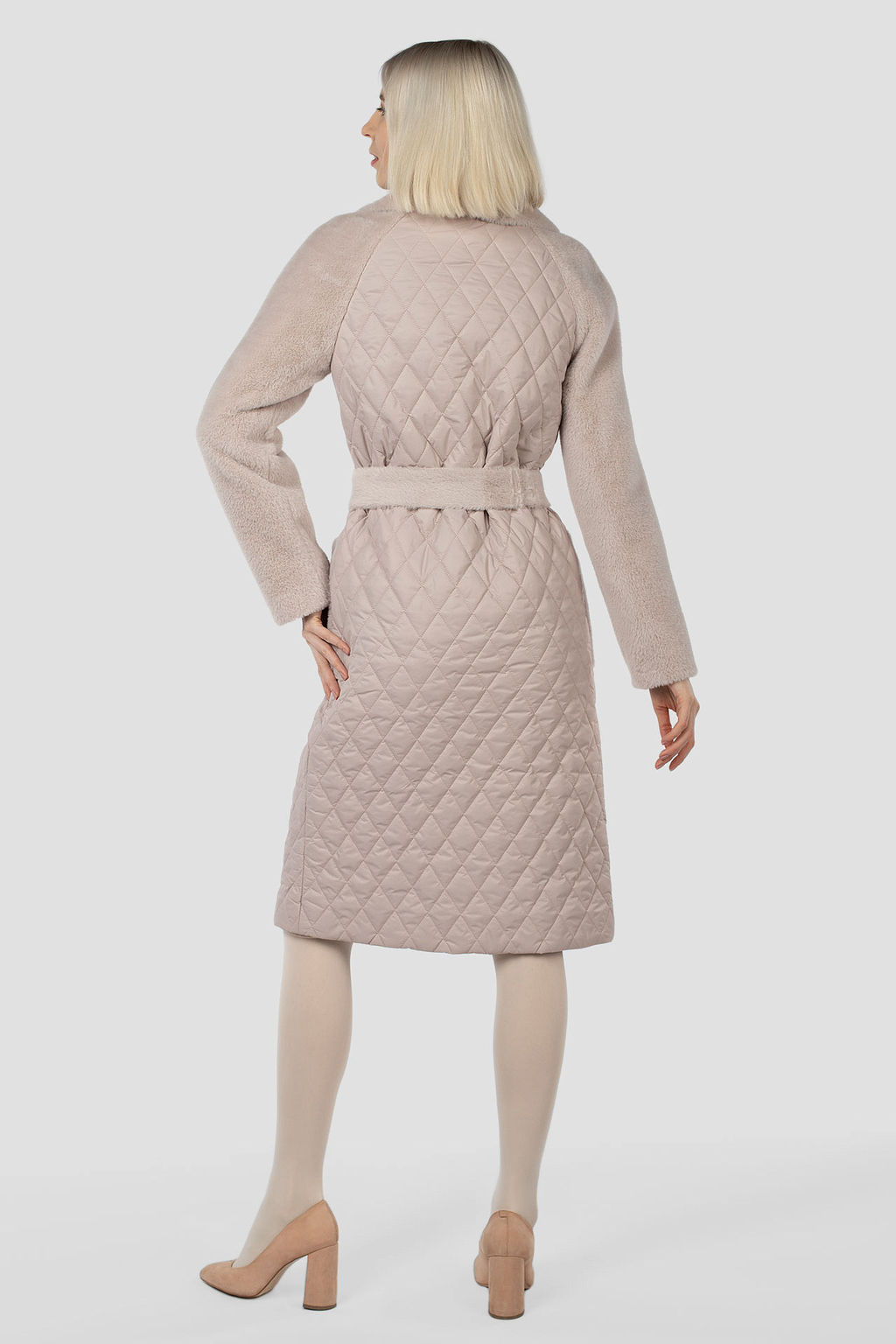 Пальто женское демисезонное (пояс) - El podio фото 3