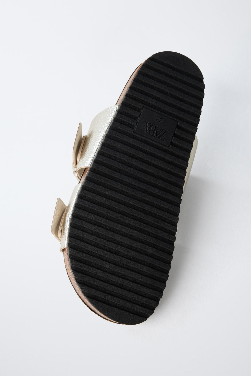 METALLIC BUCKLE SANDALS - Zara фото 8