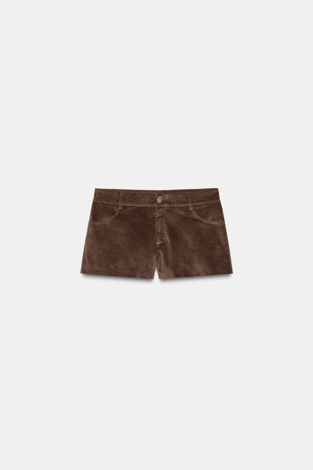 SUEDE EFFECT MINI SHORTS - Zara фото 5