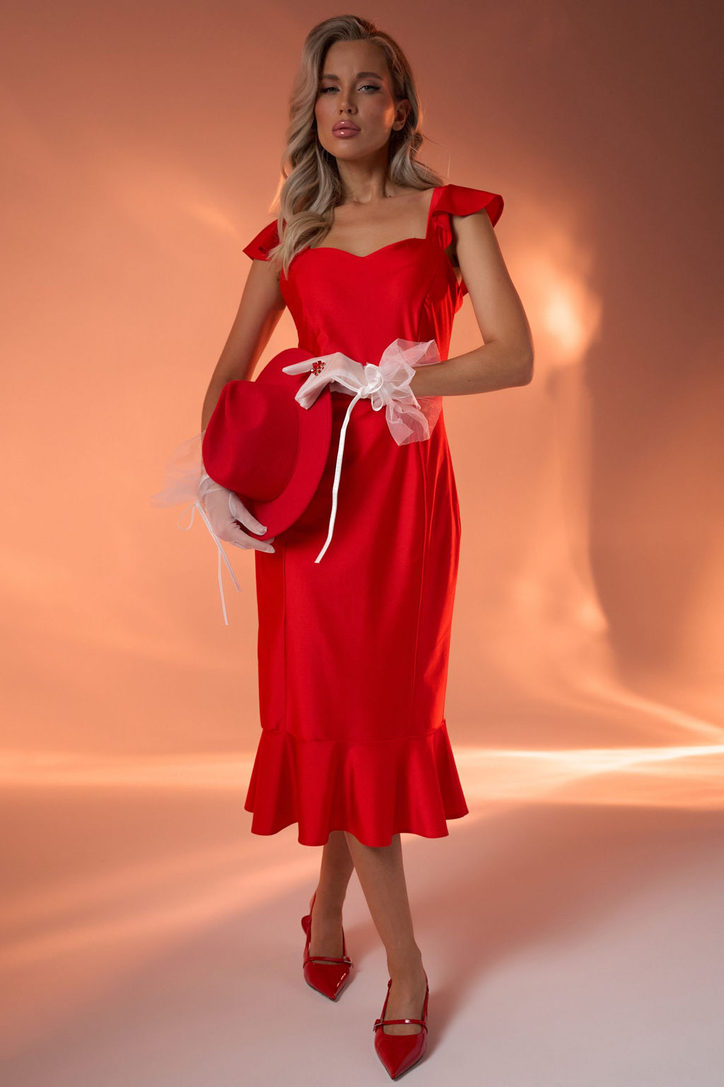 Платье Жадор (красный) - Эльза фото 12