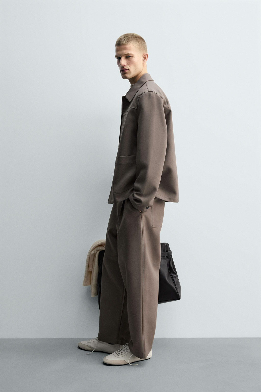 BALLOON FIT PLEATED TROUSERS - Zara фото 4