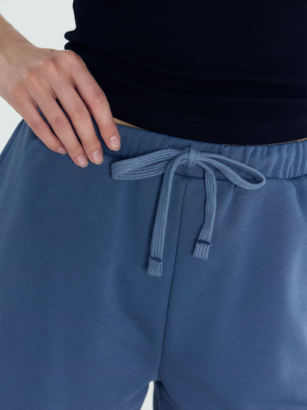 Шорты женские мини в синем цвете деним 332311 - Mark formelle фото 6