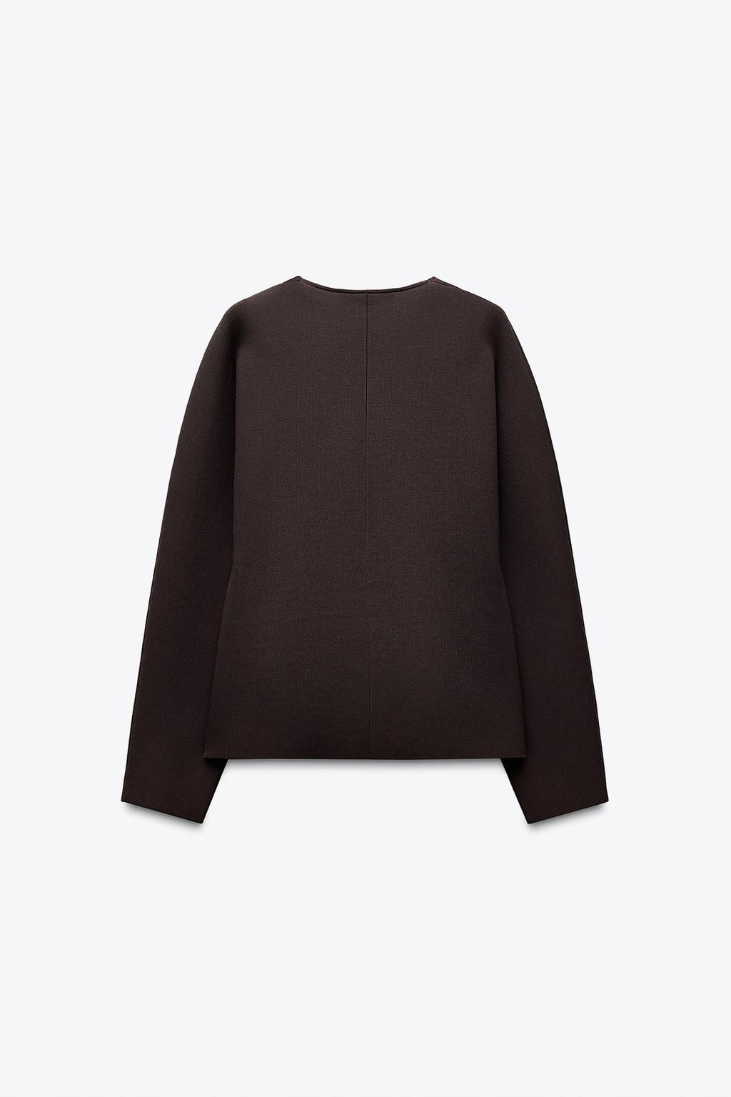 KNIT WRAP CARDIGAN - Zara фото 6