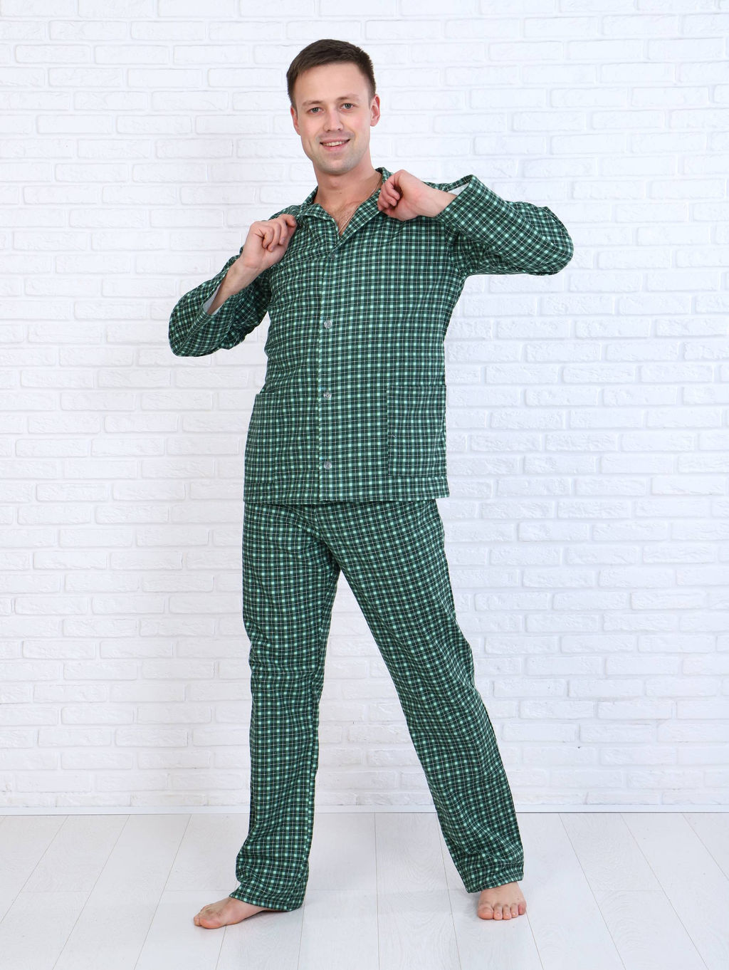 Пижама мужская,модель203,фланель (Альберто, вид 3) - Ивановотекстиль фото 9