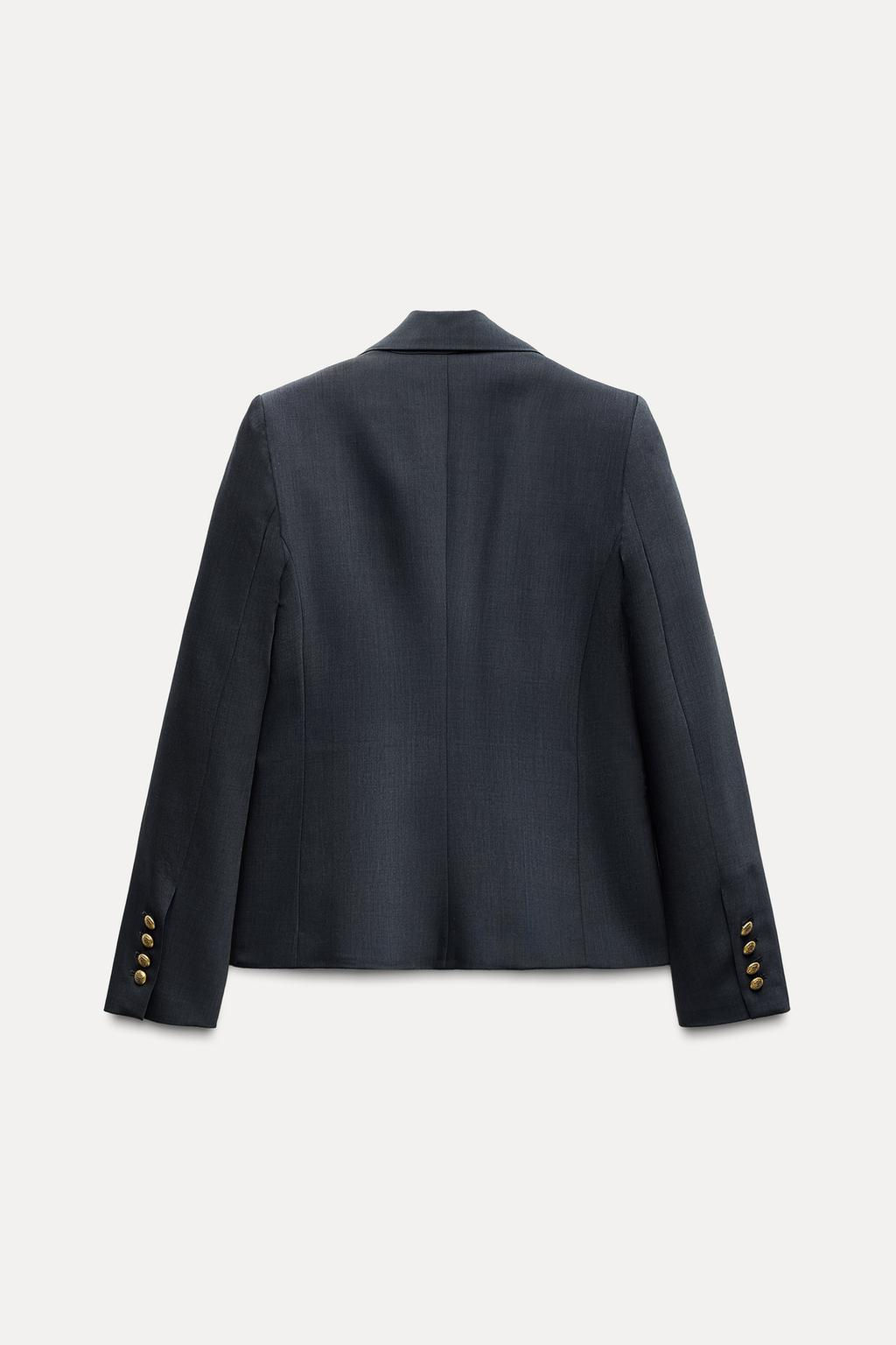 ZW COLLECTION BUTTON-UP WOOL BLAZER - Zara фото 8