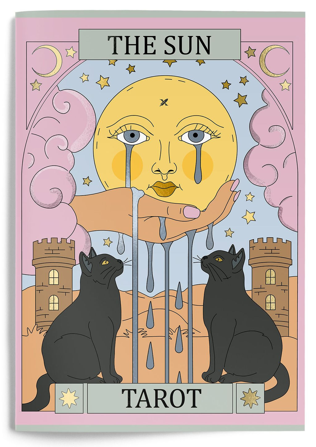 Тетрадь 80 л. А4 клетка, на скрепке, LOREX TAROT офсет, мелованный картон, soft touch, выборочный УФ-лак, запечатка форзаца - Buro фото 3