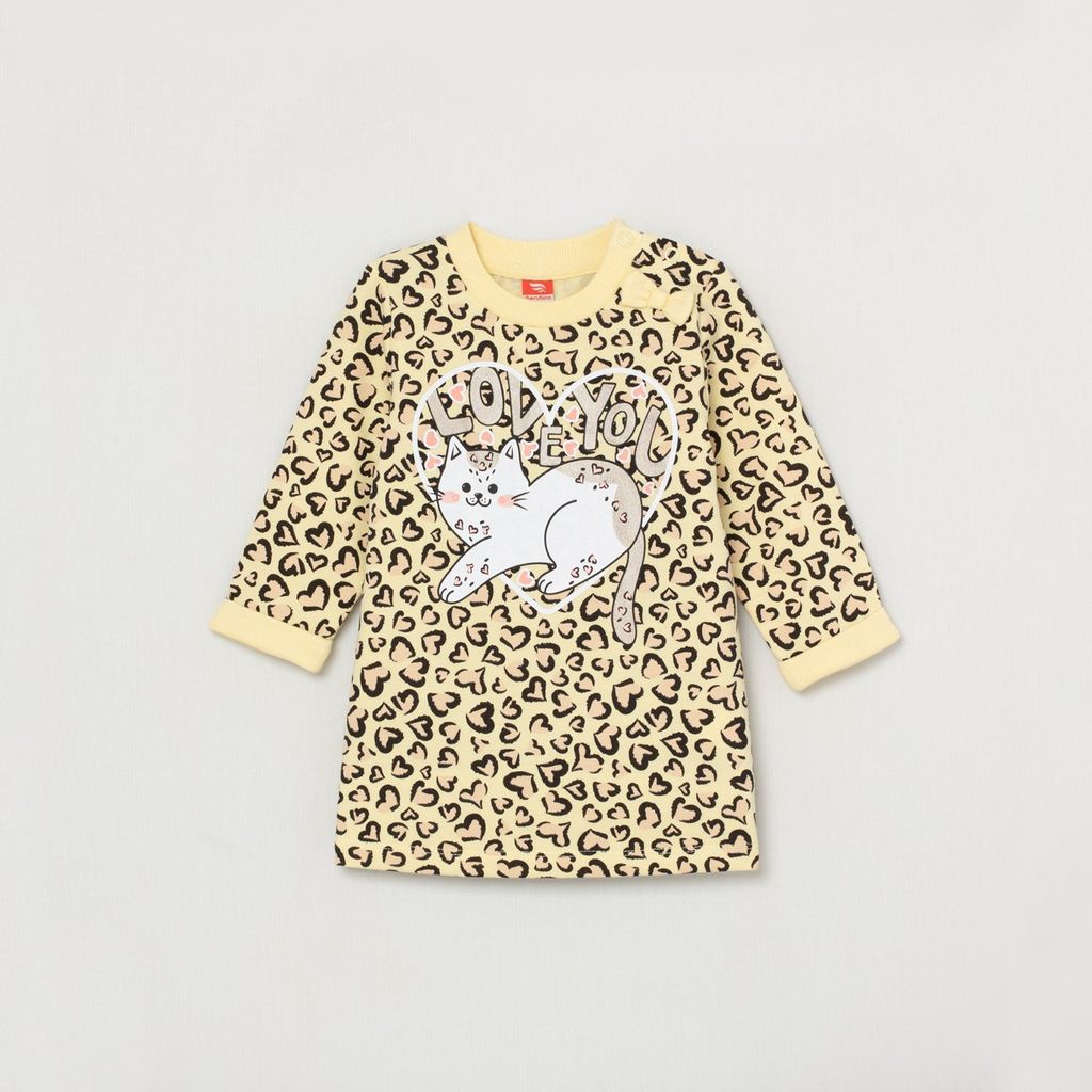 CRB wear/CWNG 62946-30-299 Платье для девочки, светло-желтый/Ex.Cherubino фото 3