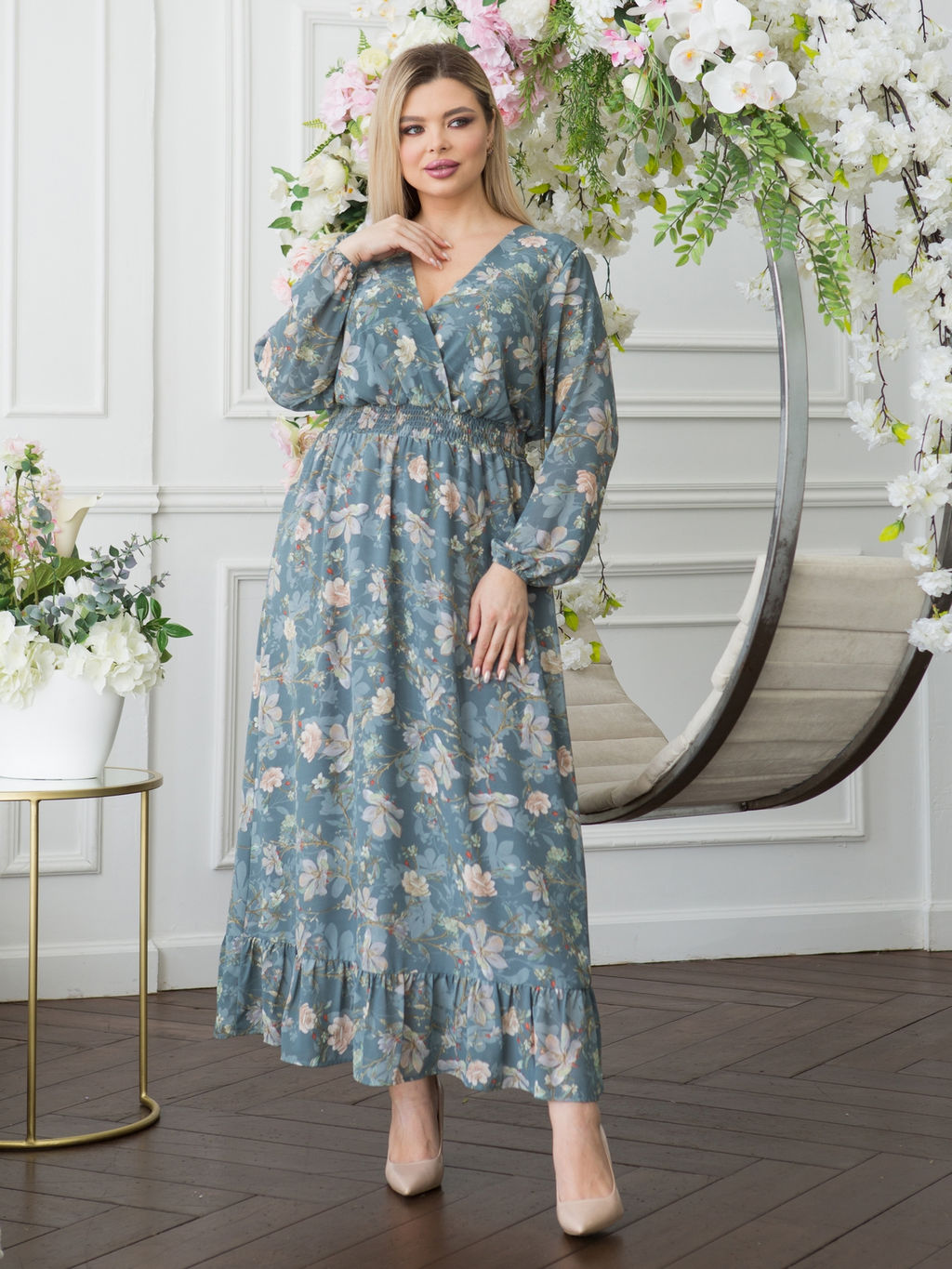 Платье 1330 дымчато-серый - Novita фото 8