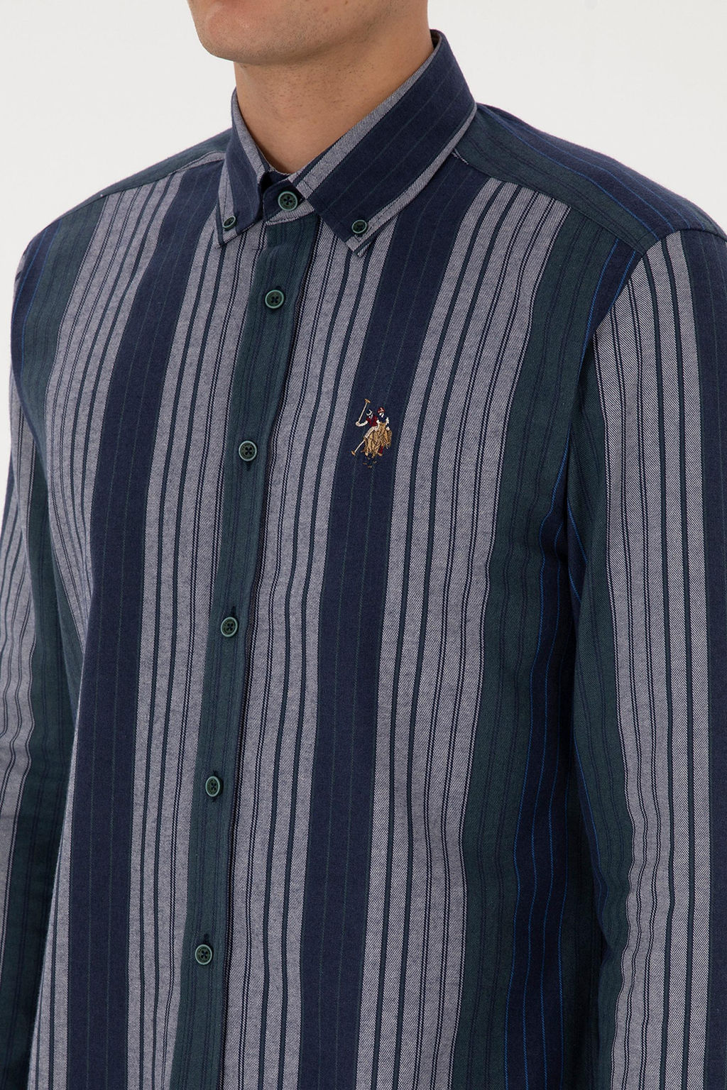 Erkek Koyu Ye_il Uzun Kollu G_mlek - U.s. polo assn фото 7