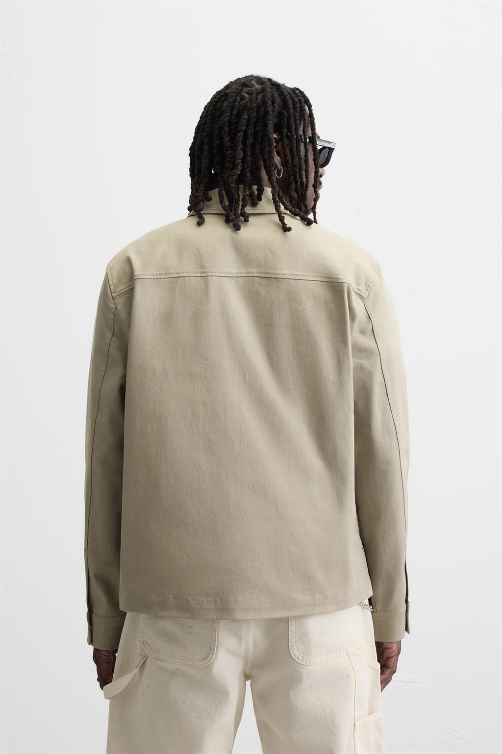RELAXED FIT ZIP-UP OVERSHIRT - Zara фото 12