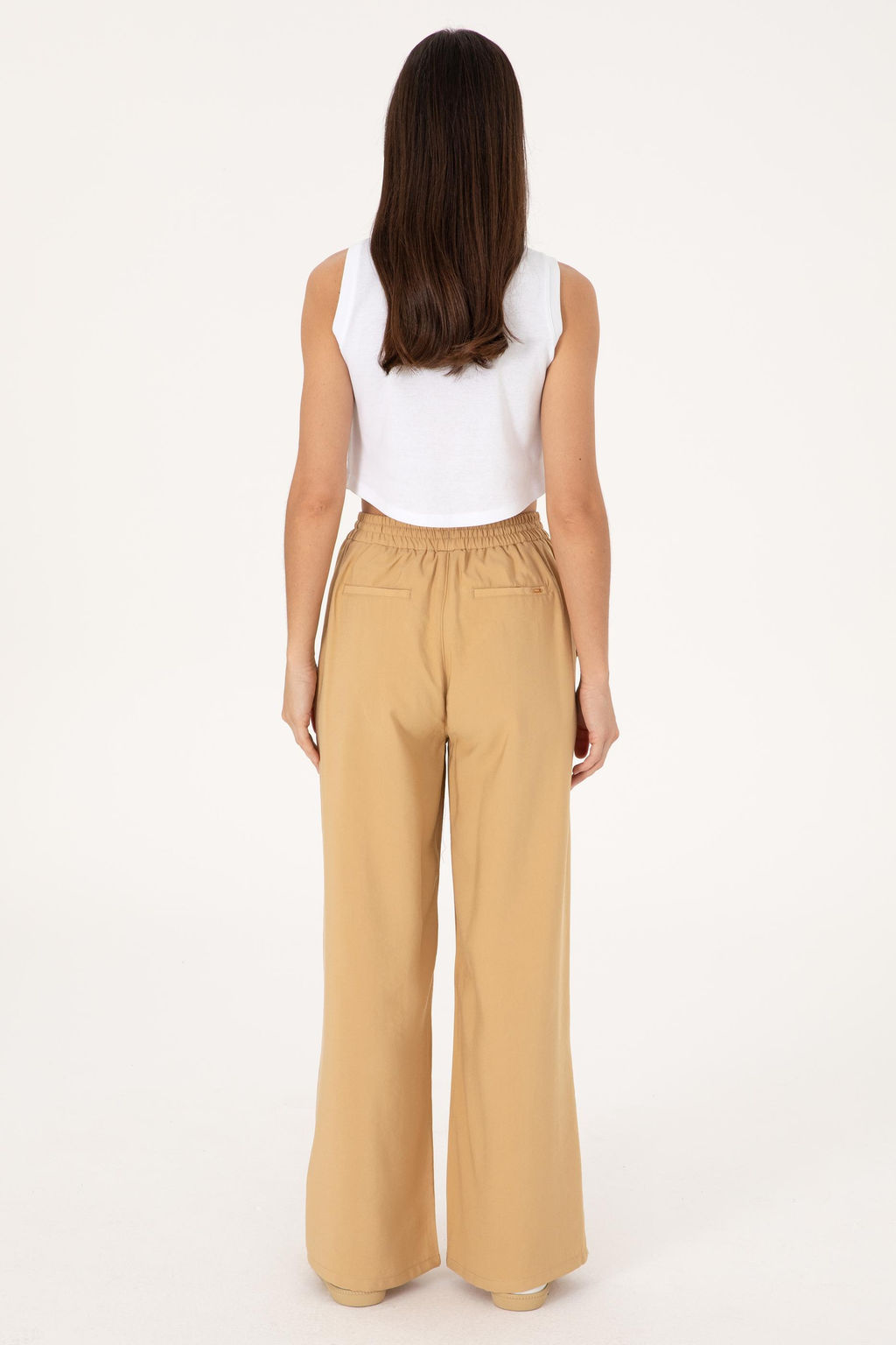 Kad_n Camel Kanvas Pantolon Sepette S_rpriz _ndirim - U.s. polo assn фото 4