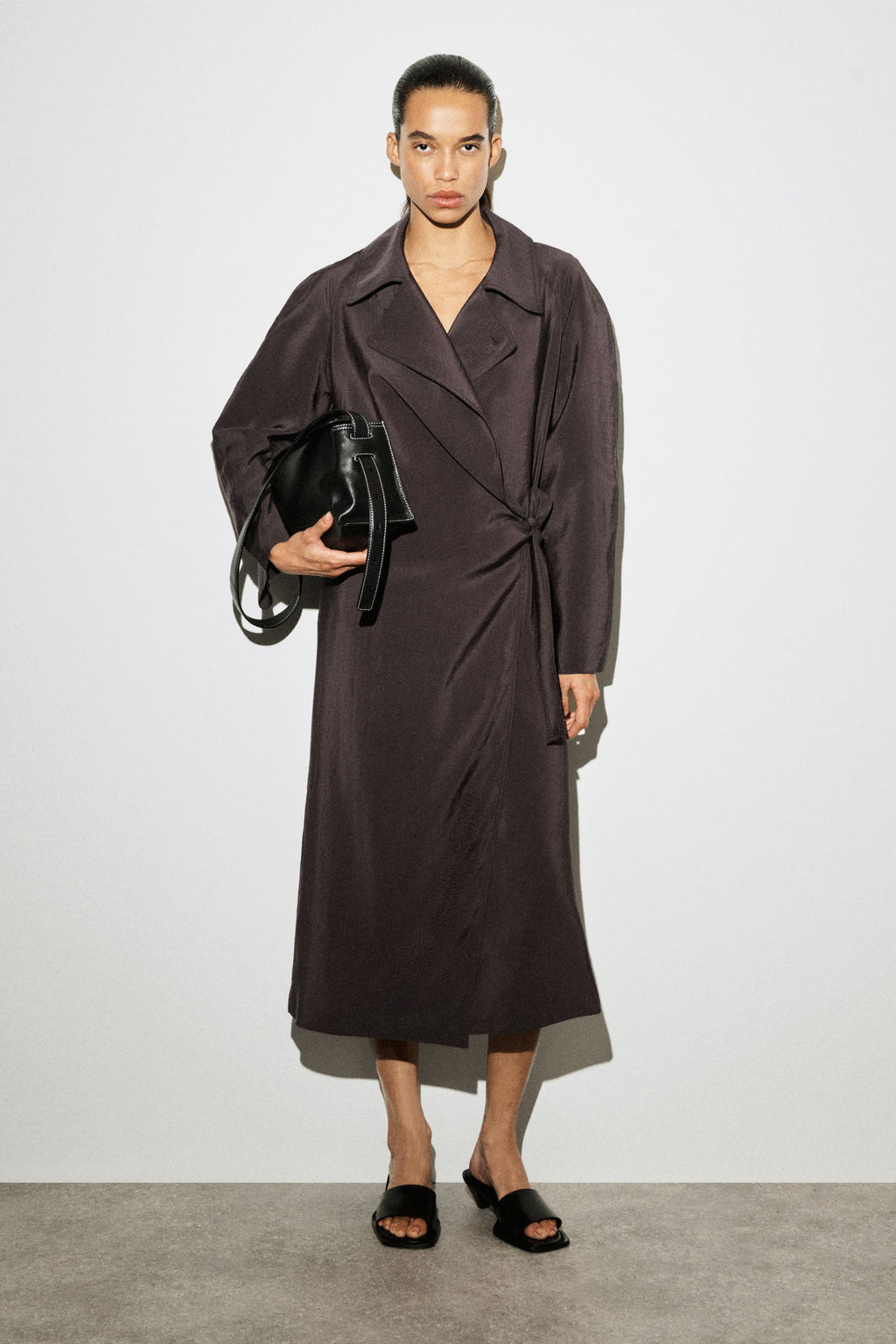 VESTIDO MIDI UTILITY ESTILO TRENCH - H&m фото 2