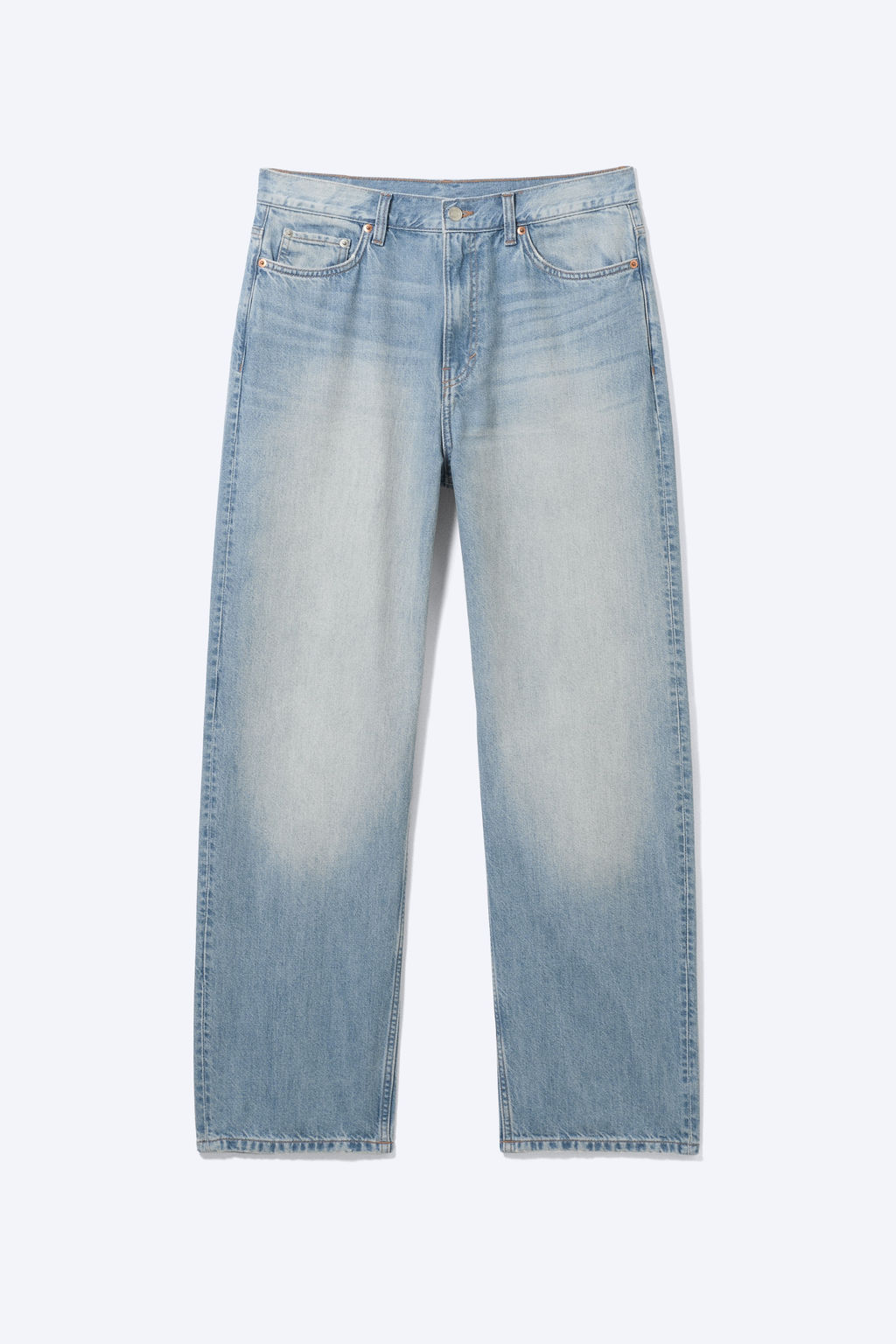 Vaqueros de pernera recta y corte holgado de tiro medio Galaxy - H&m фото 2