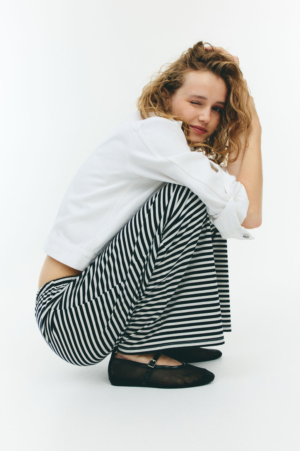 Pantal?n recto con cord?n de ajuste - H&m фото 5