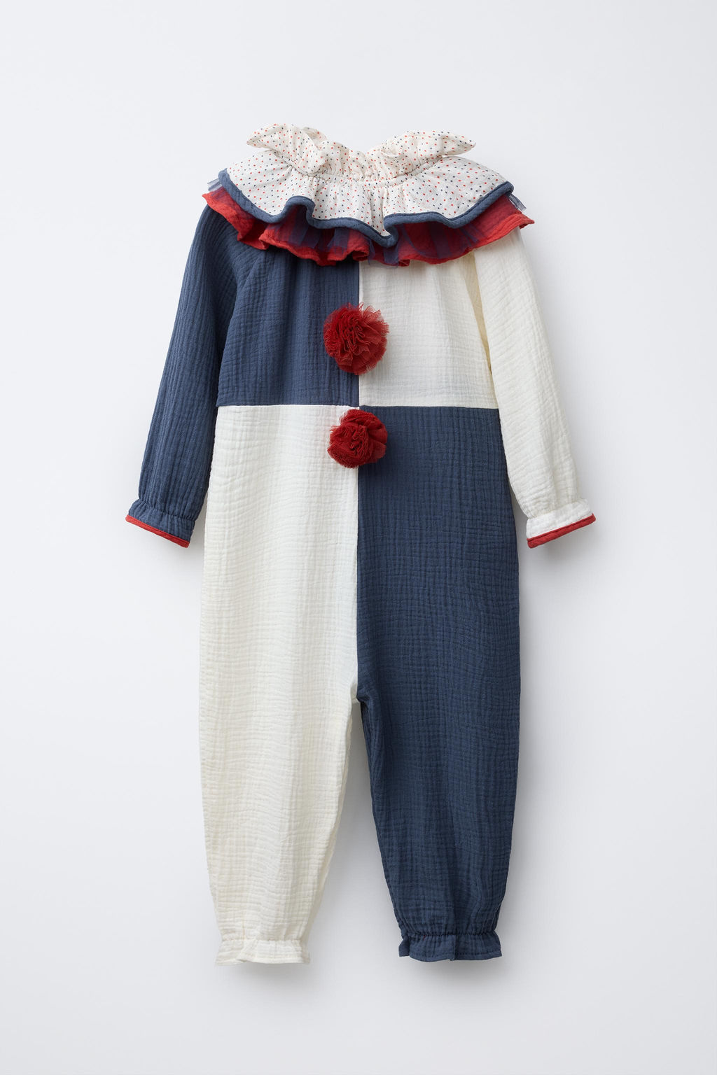 TEXTURED CLOWN JUMPSUIT COSTUME