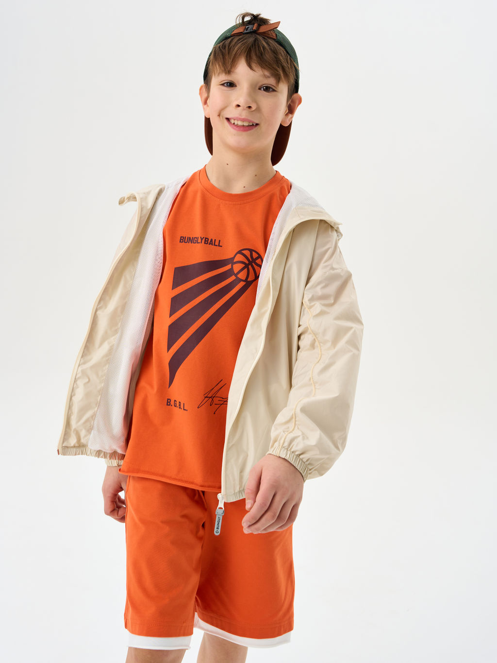 Футболка с контрастной отделкой Терракот с принтом 7+ - Bungly фото 7