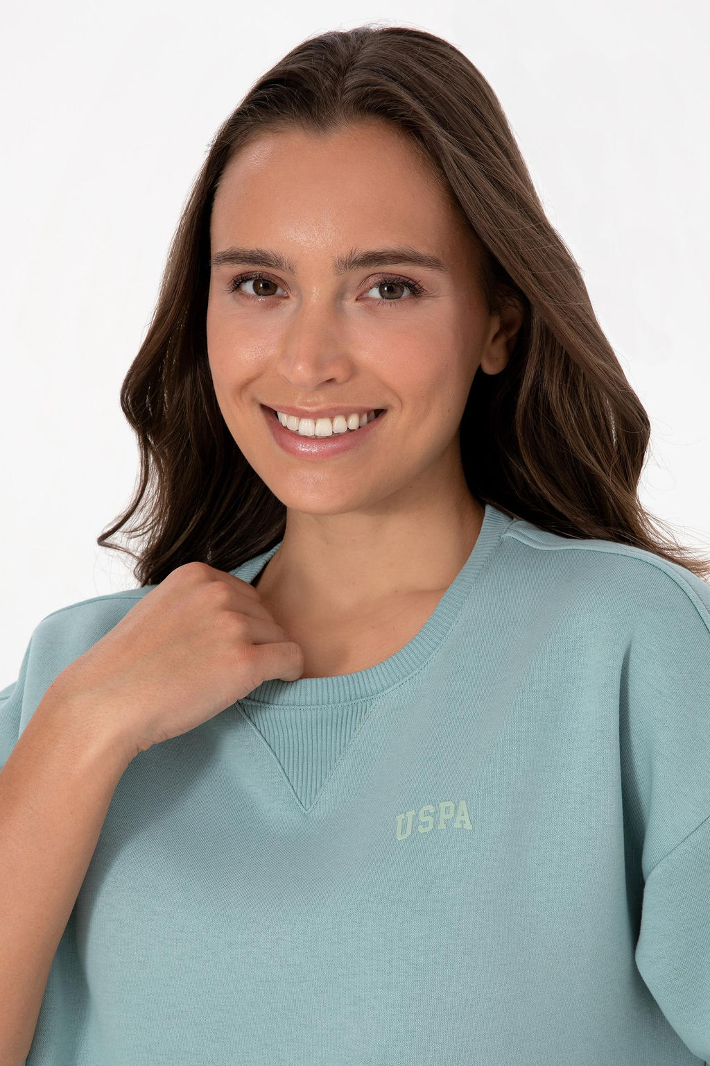 Kad_n Mint _ardonlu Bisiklet Yaka Basic Sweatsh_rt Sepette S_rpriz _ndirim - U.s. polo assn фото 2