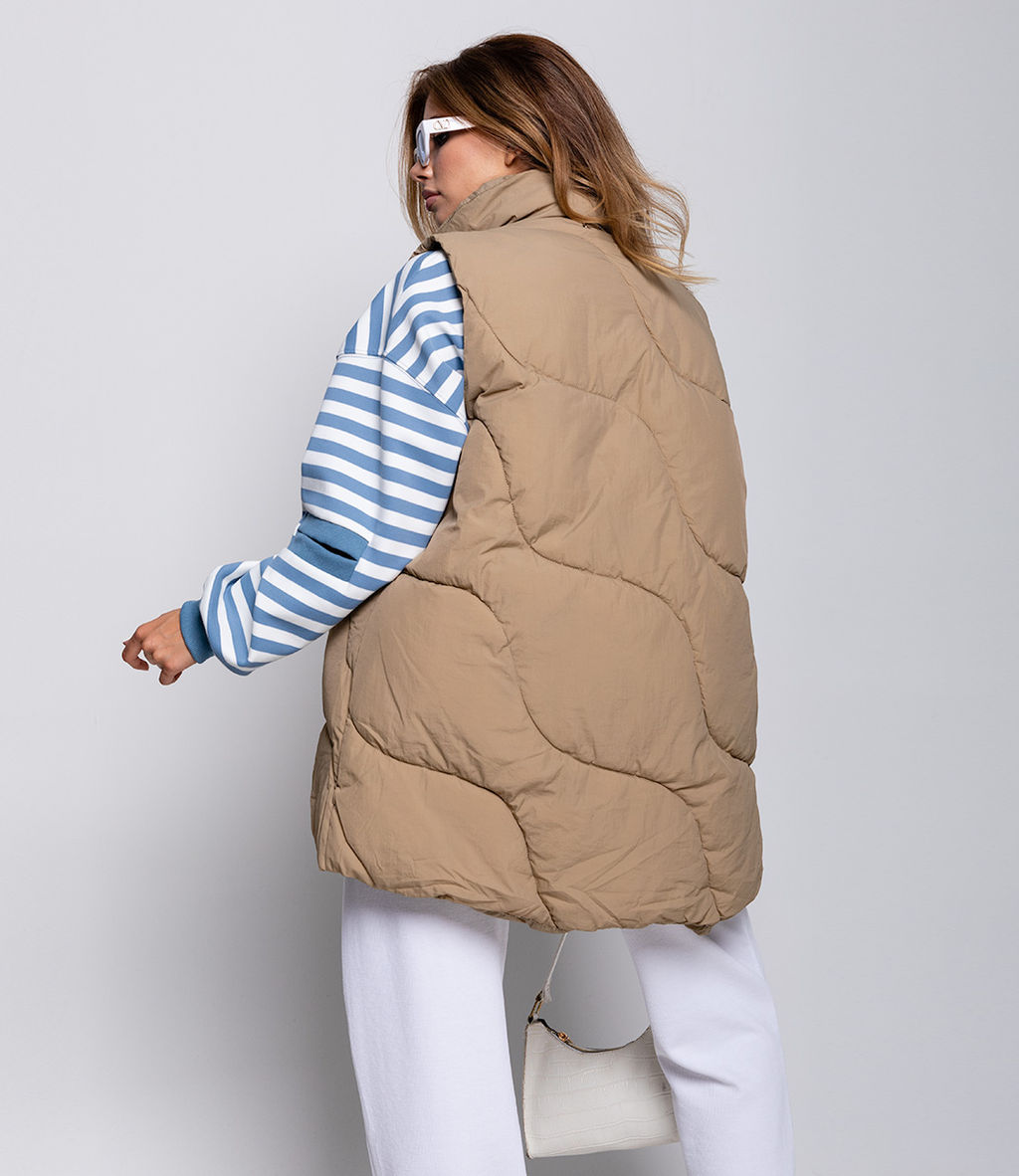 Жилет #КТ2273 (2), бежевый - Dommod фото 4