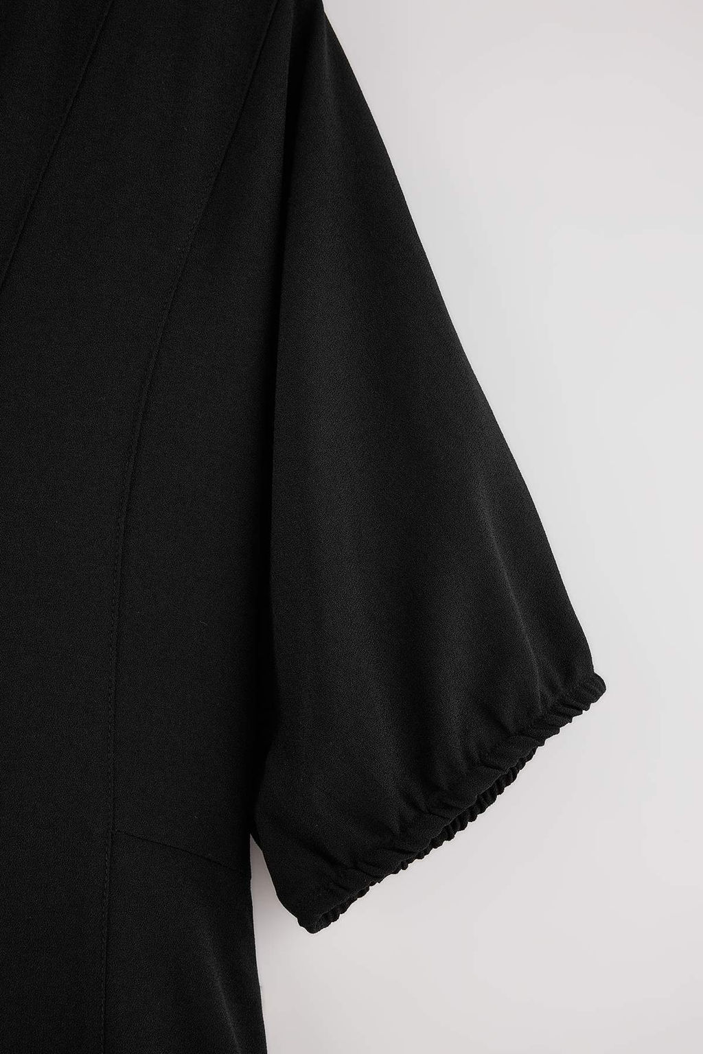 Wardrobe Essentials Siyah Shift/D_z Kesim Maxi Dokuma Elbise TWOAW27EL00036 - Trendyolmilla фото 7