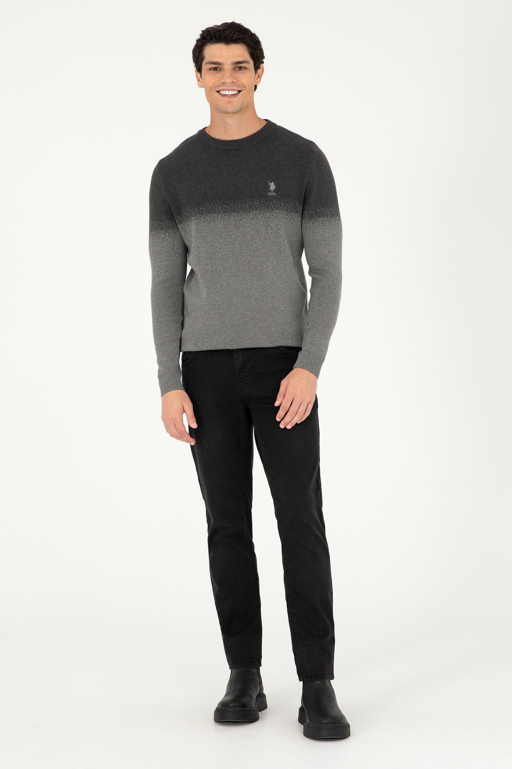 Мужские черные джинсовые брюки - U.s. polo assn фото 3