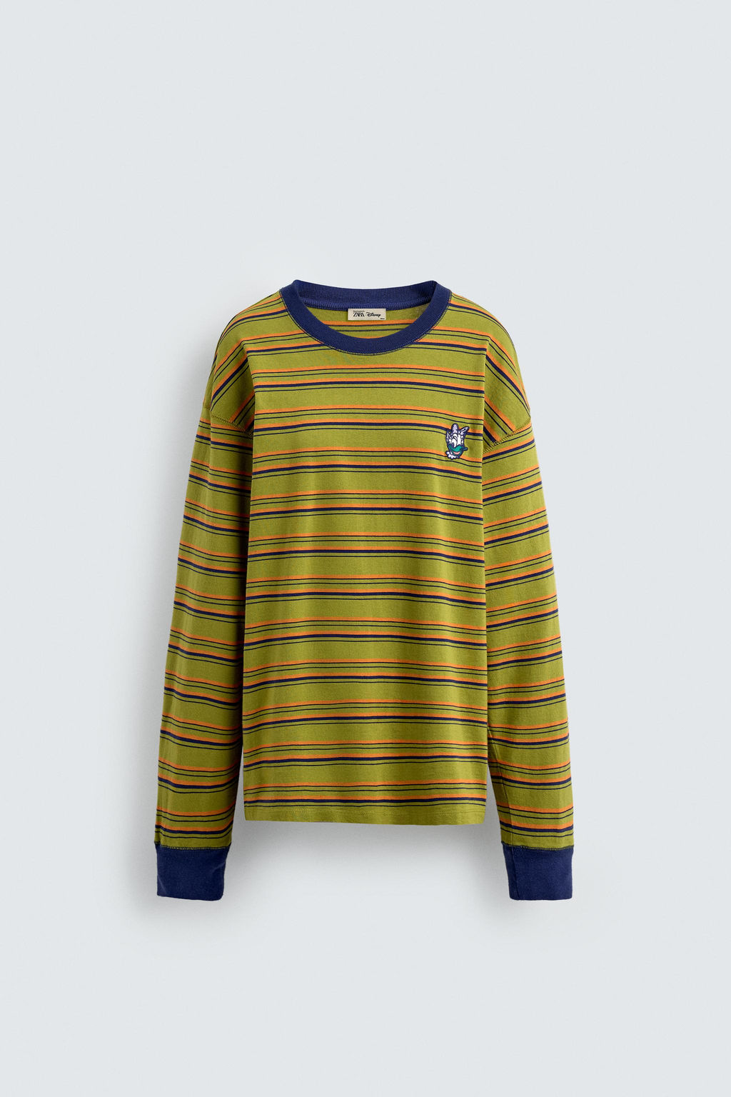 DAISY DUCK PATCH STRIPED T-SHIRT HARRY LAMBERT FOR ZARA X DISNEY  фото 2
