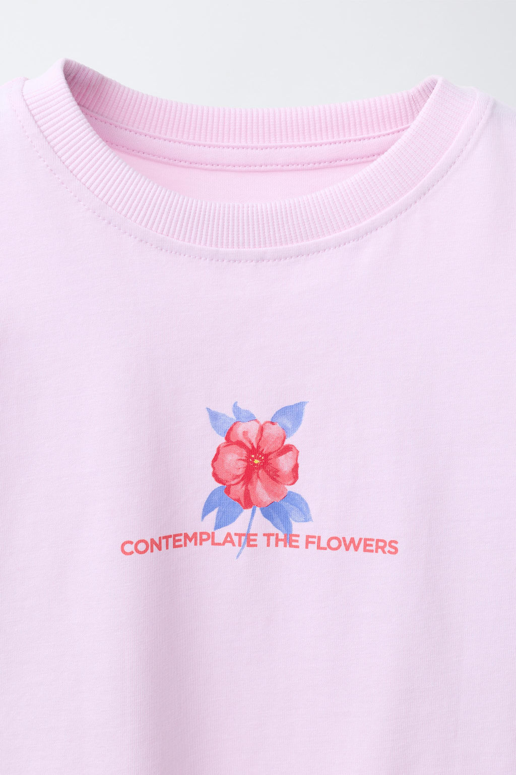 CAMISETA ESTAMPADO FLORES / Rosa - Zara фото 3