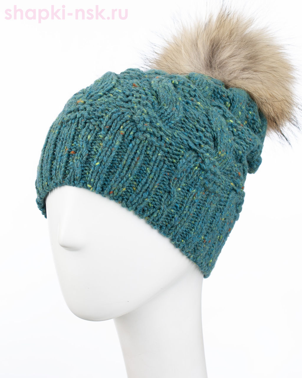 6817/1 MWH Колпак флис полоска 1/2 женский (56-58)