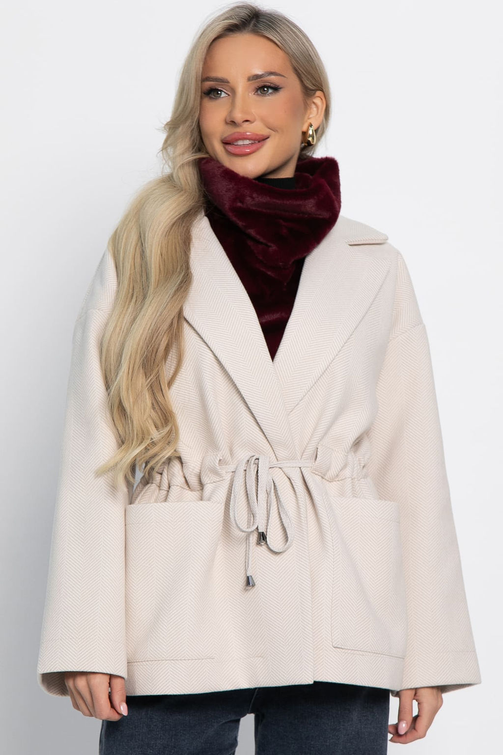 Пальто-пиджак (ткань: драп) - Lt collection фото 62