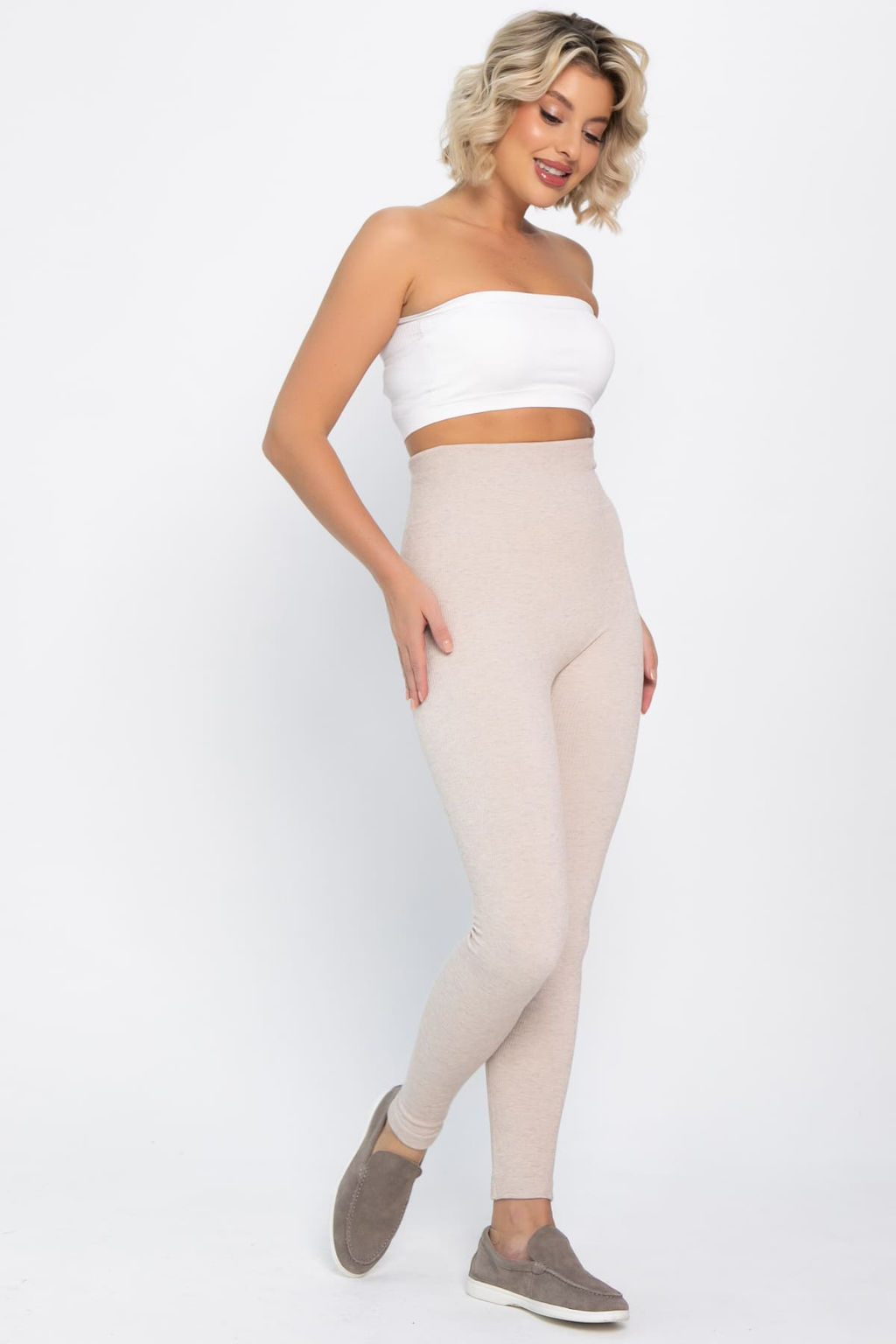 Лосины в рубчик утепленные - Lt collection фото 9