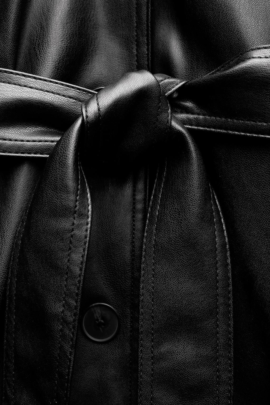 FAUX LEATHER TRENCH COAT - Zara фото 8